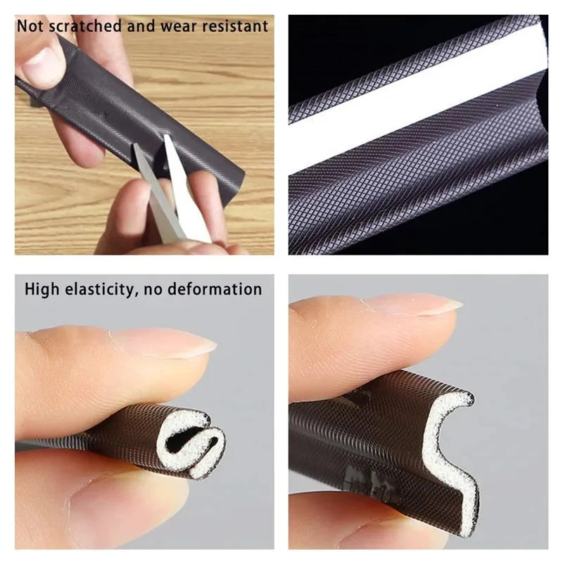 6-40M Casement Window Seal Tape Soundproof Acustic Foam Tape for Weather Stripping Door Seal Gap Filler Noise Reductian Artifact