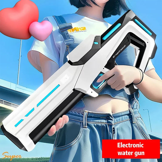 Electric Automatic Water Storage Gun Toys Portable Children Summer Beach Outdoor Fight Fantasy Spray Gun Toys Boy Kid Adult Game - Shoppiline