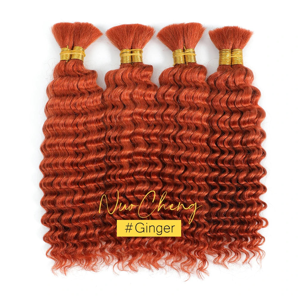2 paquets de cheveux humains pour tresses bohèmes, 14 pouces 100G 10A, cheveux brésiliens vierges ondulés en vrac pour tresser