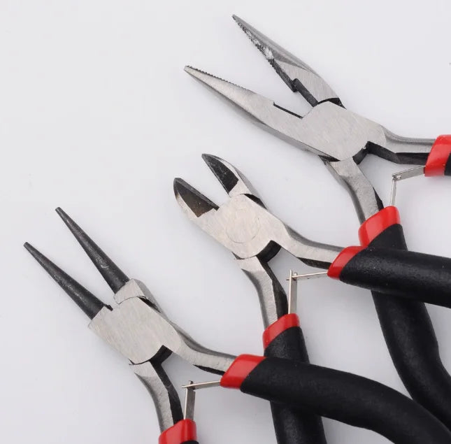 Ferronickel Carbon-Hardened Steel Round Nose End Cutting Jewelry Pliers Tools DIY Equipment Pliers Fit Handcraft Beadwork Repair