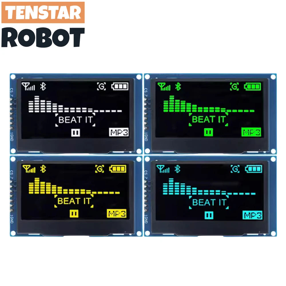 OLED 2.4" 2.42 Inch 128x64 LCD Display SSD1309 12864 4 Pin IIC I2C SPI Serial Interface - Shoppiline