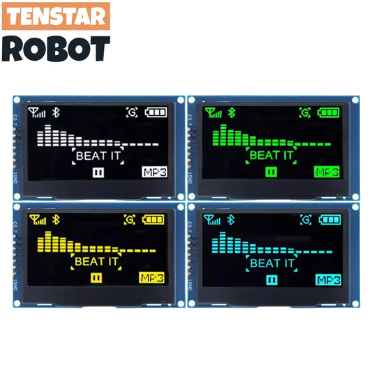 OLED 2.4" 2.42 Inch 128x64 LCD Display SSD1309 12864 4 Pin IIC I2C SPI Serial Interface - Shoppiline