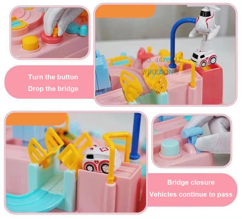 Racing Rail Car Model Space Aerospace Animals Educational Toys Children Train Track Adventure Brain Mechanical Interactive Game - Shoppiline