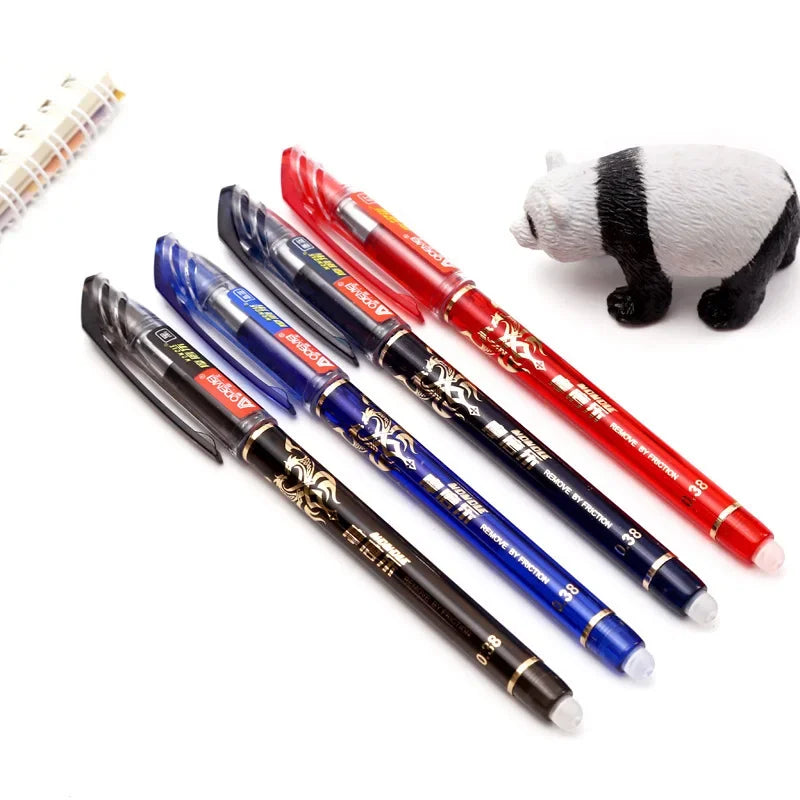26 Pcs/Set Kawaii Erasable Pens 0.38mm Gel Pen Waterproof Gel Ink Stationery School Writing supplies for Notebook Office Student