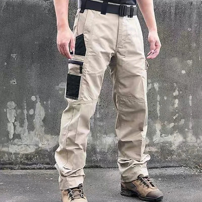 Clearance_Multi-Pocket Men's Casual Pants Military Tactical Cargo Pant Outdoor Hiking Trousers Wear-Resistant Training Overalls