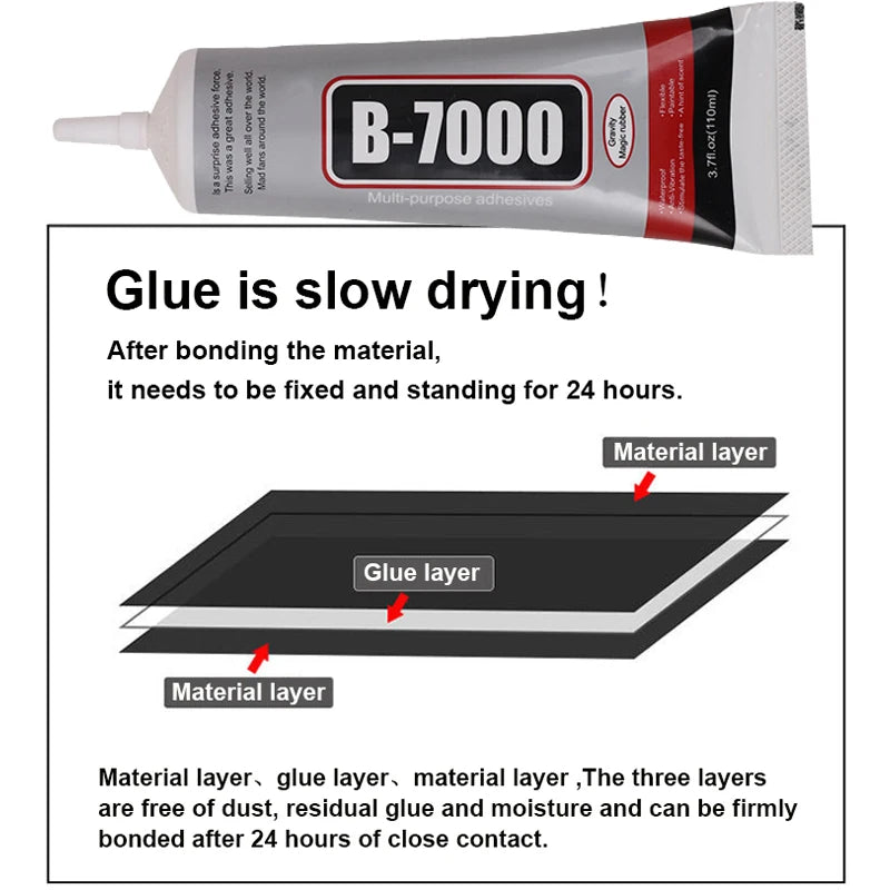 1/5Pcs B7000 Glue Mobile Phone Screen Superglue T-7000 Adhesive Telephone Glass Glue Repair Point Diamond Jewelry DIY Glue Tools