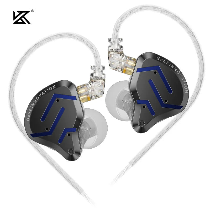 Écouteurs intra-auriculaires hybrides KZ ZSN Pro 2 1BA+1DD en métal HIFI Bass Casque de surveillance Écouteurs de sport à réduction de bruit