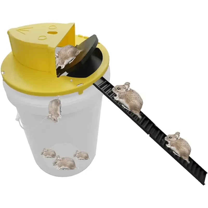 Intelligent Pitfall Mouse Catcher Trap Bucket Automatic Reset Flipping Sliding Bucket Lid Automatic Reset After Catching Mice - Shoppiline