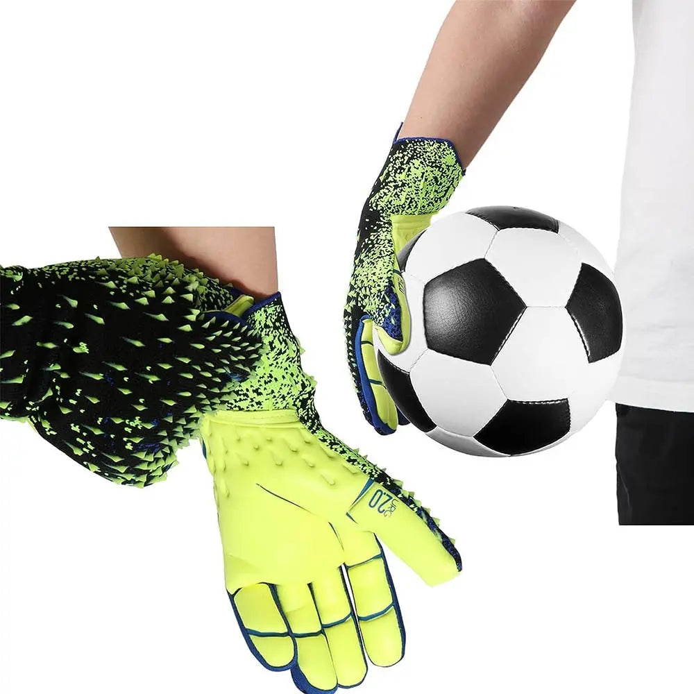 Goalkeeper Gloves Strong Grip for Soccer Goalie Goalkeeper Gloves with Size 6/7/8/9/10 Football Gloves for Kids Youth and Adult - Shoppiline