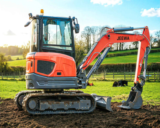 Excavator Mini  1.8 Ton Hydraulic Crawler Small Digger Micro Bagger for Farm Garden Construction  Multifunctional Free Shipping