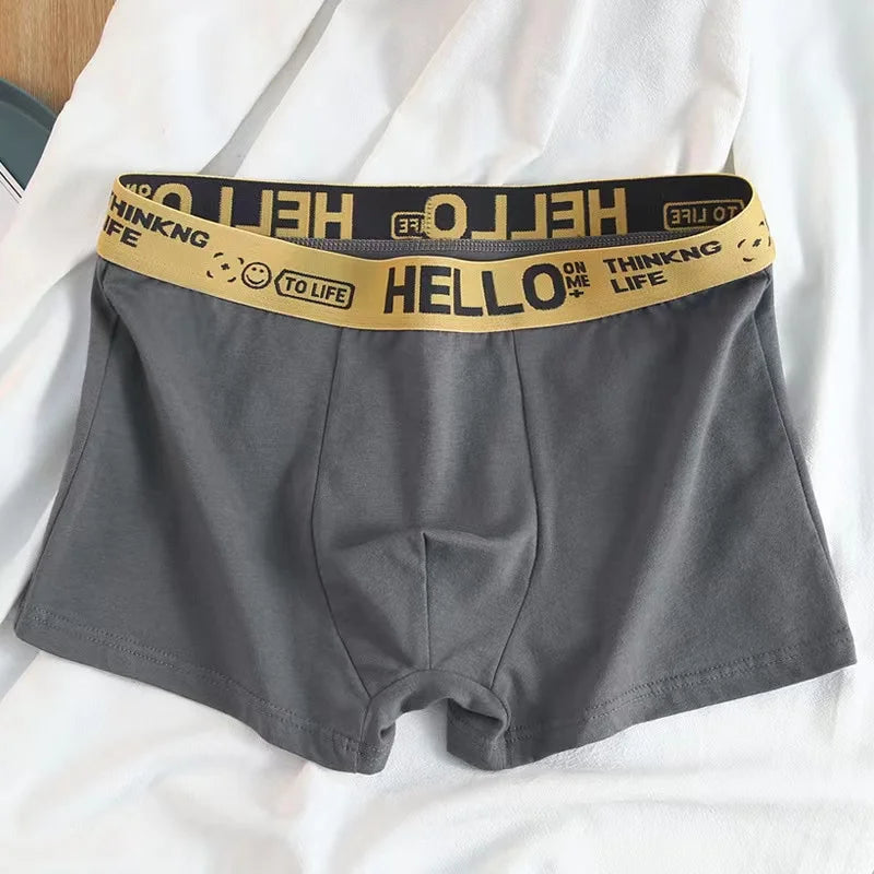 10Pcs Men's Boxer And Briefs Fashion Underwear High Stretch Boxer And briefs Shorts Breathable Soft Men's Shorts Comfortable