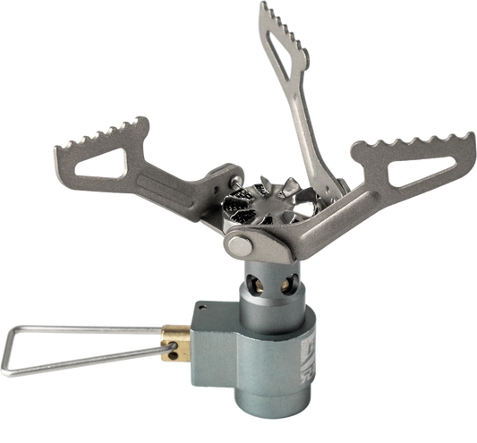 BRS-3000T Titanium Mini Camping Gas Burners 25g One-Piece Pocket Stove Outdooor Hiking Folding Cooking Furnace Portable ﻿