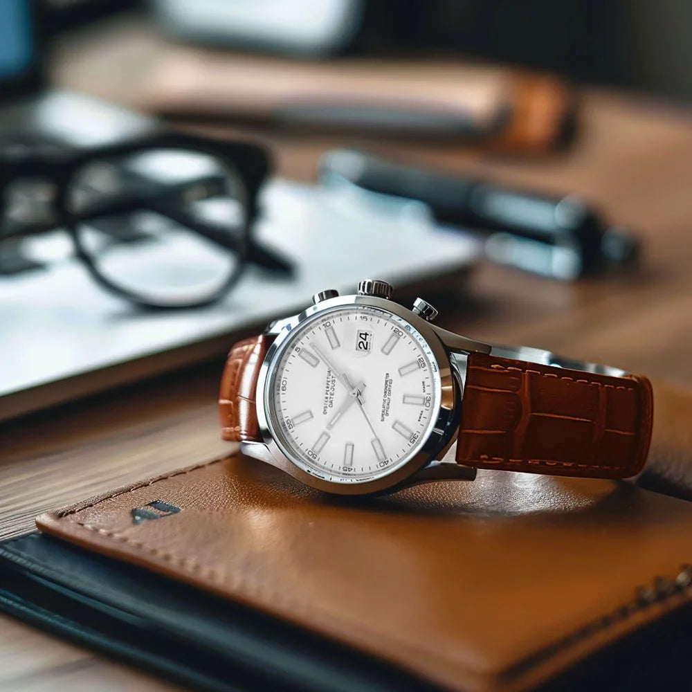 Premium Genuine Leather Watchbands 12/14/16/18/19/20/21/22/24 mm Watch Band Strap High Quality Wrist Belt Bracelet + Tool