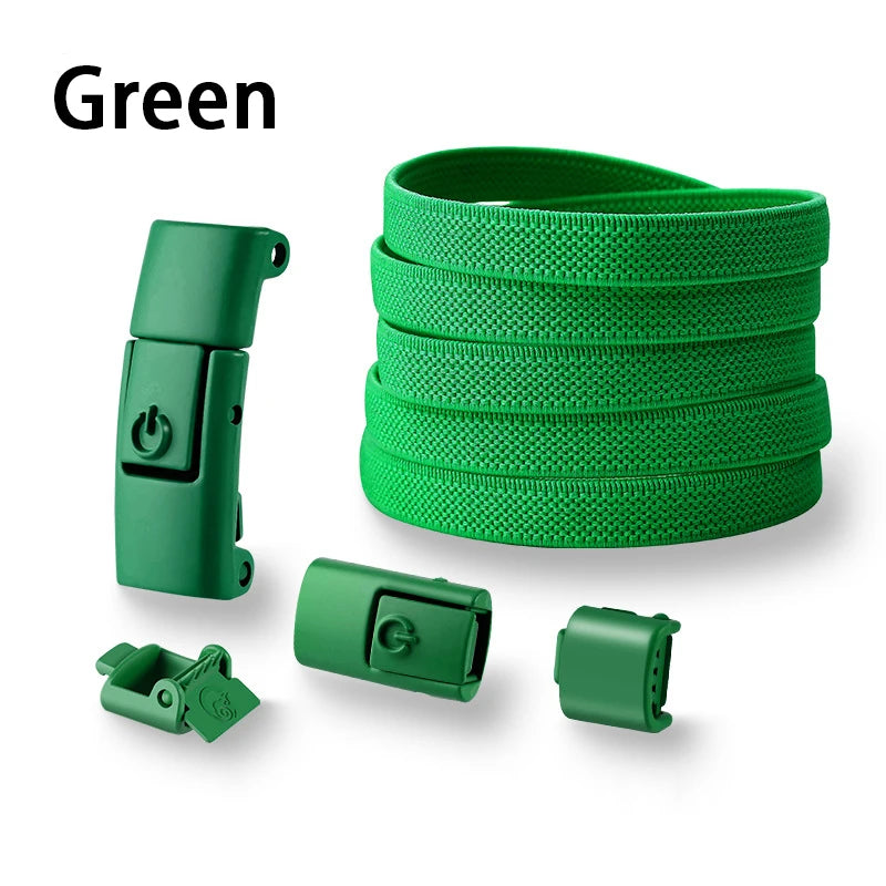 Press Lock Shoelaces without ties Elastic Laces Sneakers Tennis No Tie Shoe laces Shoes Accessories 1Pair/2Pair