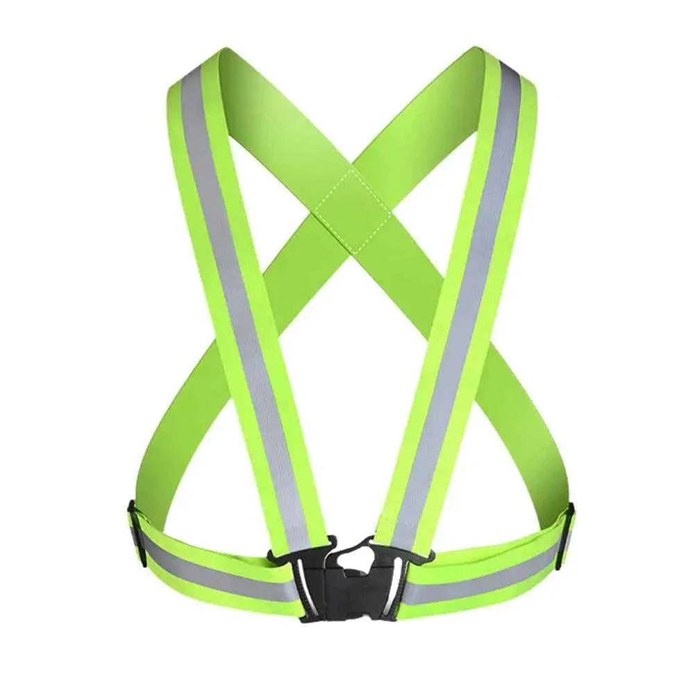 New Highlight Reflective Straps Night Running Riding Clothing Vest Adjustable Safety Vest Elastic Band For Adults and Children