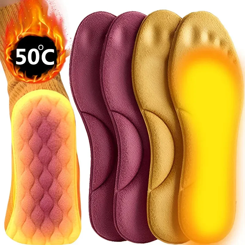 4D Massage Warme Stapel Schuhe Einlegesohlen Superweiche Latex Sportschuheinlagen für Füße Laufen Basketballschuhsohle Fußgewölbestütze Orthopädisch