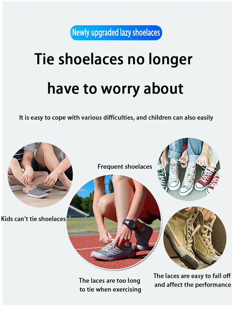 Colorful Press Lock Shoelaces without ties Elastic Laces Sneaker 8MM Widened Flats No Tie Shoe laces Kids Adult Shoelace Shoes