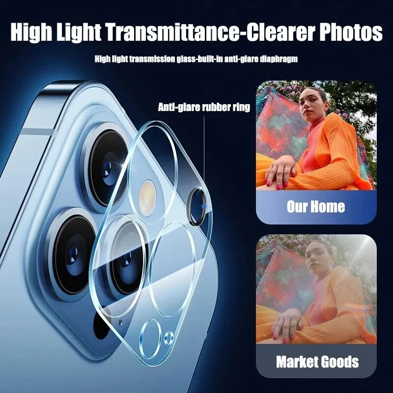 4PCS HD Back Camera Glass Protectors For iPhone 13 11 12 14 Pro Max Lens Protective Ziai Glass on iPhone 15 PRO MAX Camera Film