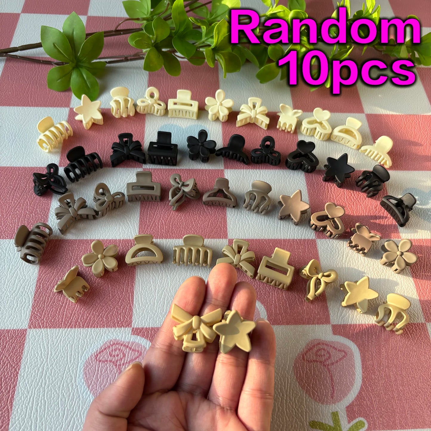 5/10/20/30pcs Beige Mixed Pack Small Clips, Cute Girl Accessories - Perfect for Daily Use, Special Occasions, or Travel Gifts