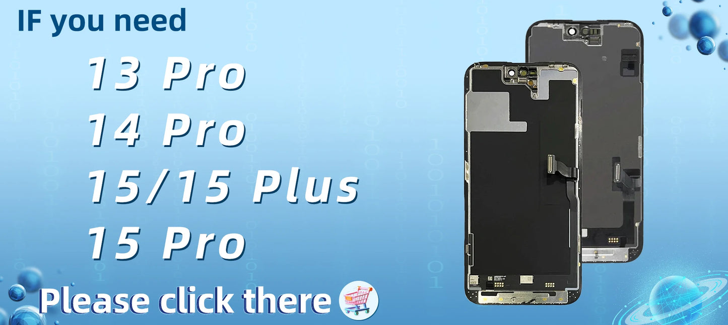 OLED X LCD For iPhone XR XS MAX 11 Display 3D Touch Screen Replace For 12 14 Plus 11 Pro screen incell 12 Pro Max display 13 Min - Shoppiline