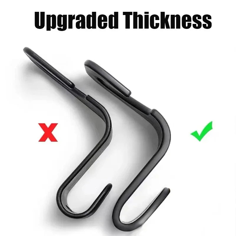 2/4/8 PCS Car Seat Back Hook Universal Car Single Hook Hanger Headrest Storage Hanger Clip High Quality Car Interior Accessories