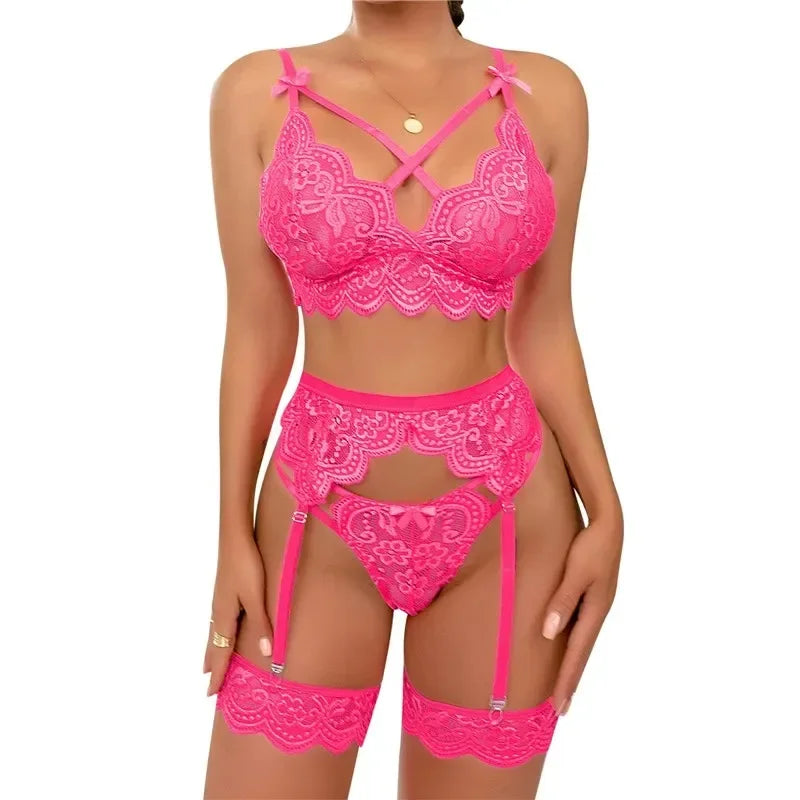 Hot Currents Breastless and Crotchless Naughty Erotic Lingerie Sultry Woman BodyLingerie Lace Open Bra Sexy Baby Porno Lenceria