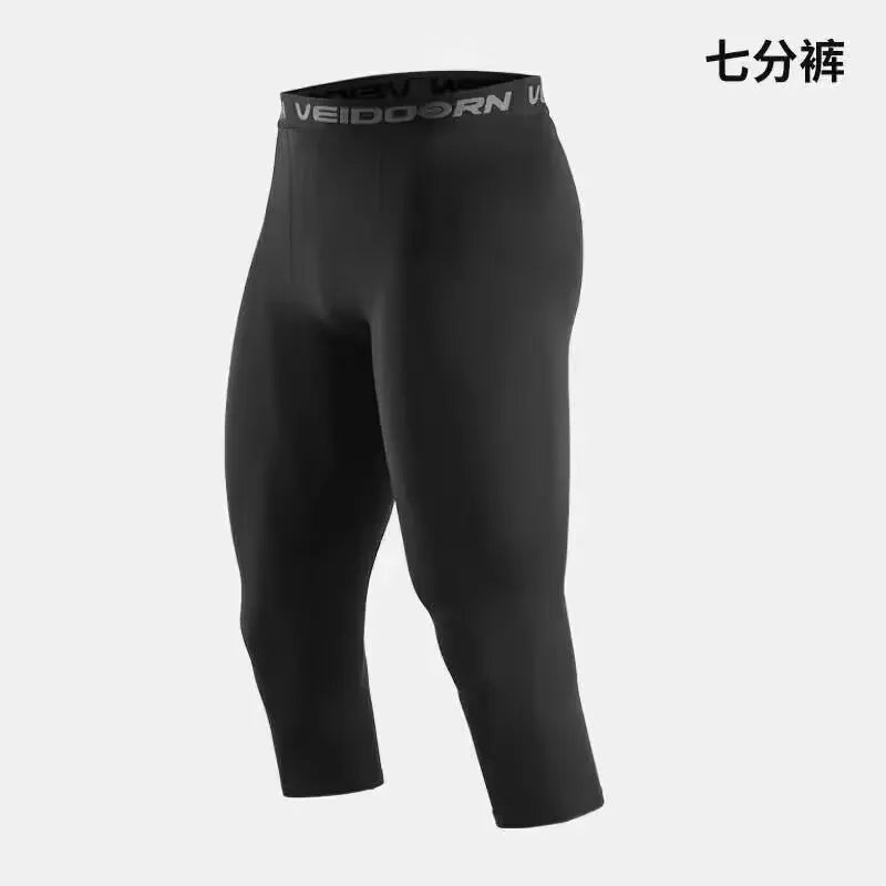 Herren Kompressionshose Strumpfhose Cool Dry Leggings Sport Baselayer Lauftights Athletic Workout Active Shorts