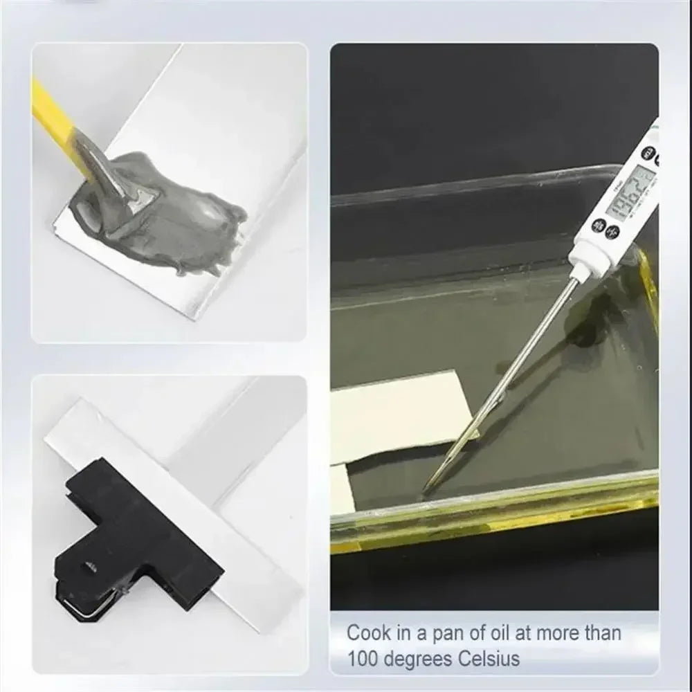 ZEXEF Colle haute température pour métal, réparation de soudure, forte résistance, magique AB, Adhésif Bi-composant pour Plastique et Bois