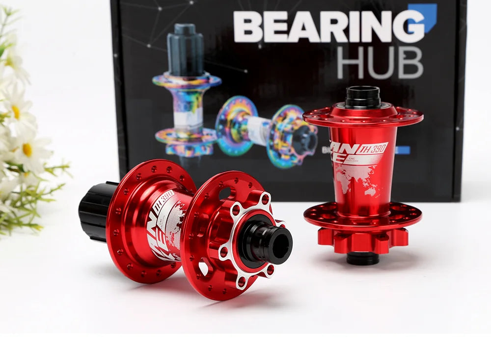 TANKE MTB 120 Click Hub 6 Bearing Bike Front Rear 28 32 36 Holes Disc Brake QR Bicycle mass thunder Noisy Cube 6 Pawl Hubs TH390