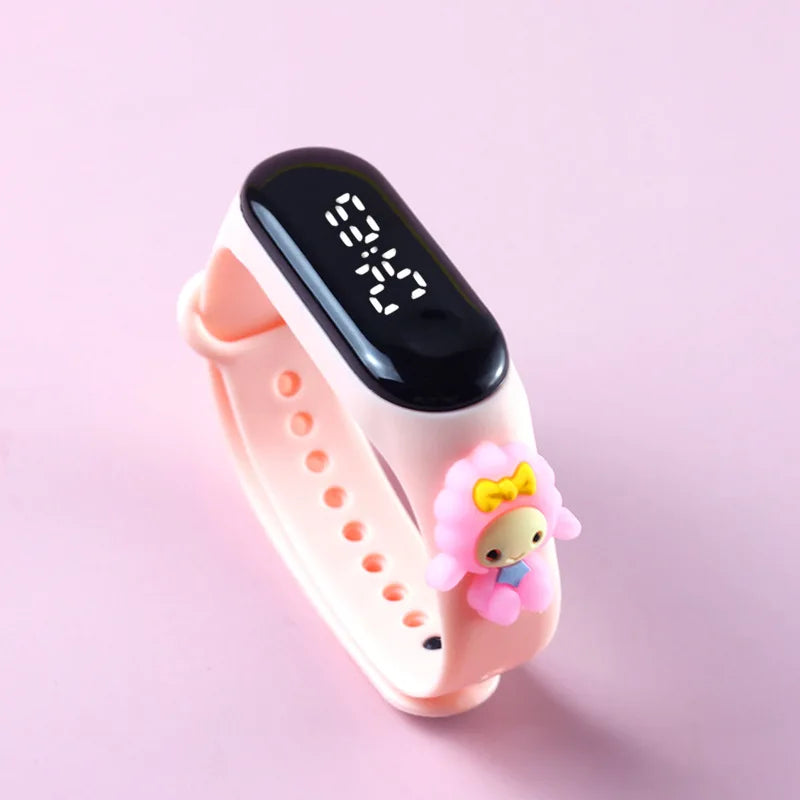 Mode Mickey Kinderuhren für Mädchen Elektronisches Armband Sport Touch LED Spiderman Puppe Kinderuhr Frauen Wasserdichte Uhr
