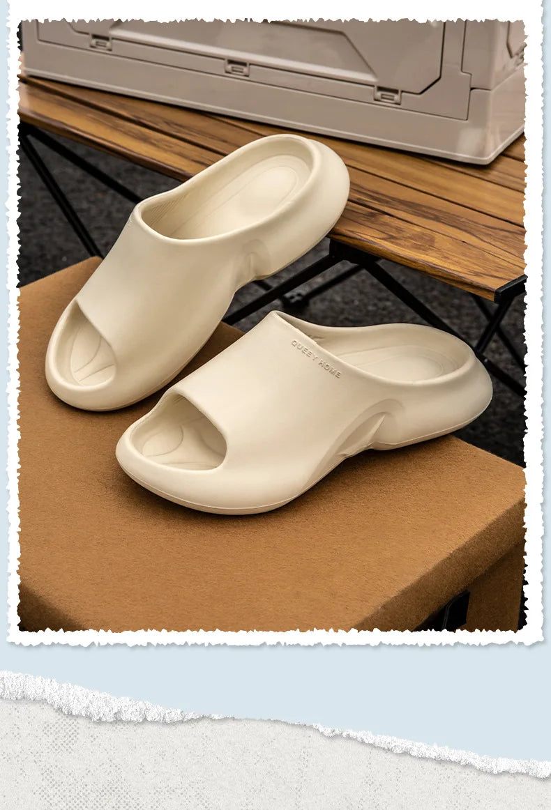 Comwarm Summer Classic Flip Flops Men Fashion Beach Sandals Antislip Indoor Bathroom Slippers Comfy Casual Sandals EVA Slippers