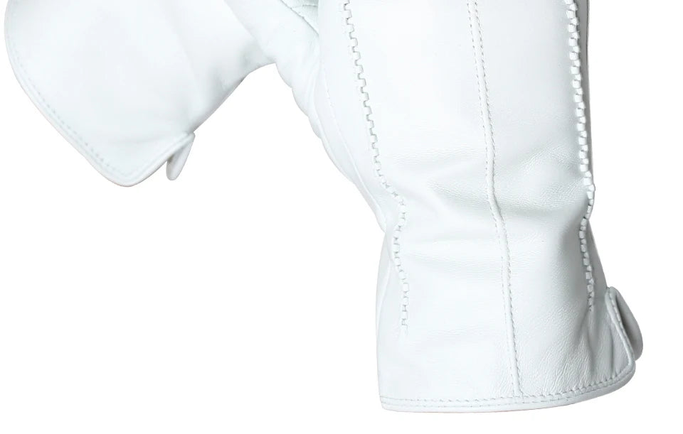 Women's sheepskin gloves winter warm plus velvet short thin touch screen driving color women's leather gloves good quality -2226
