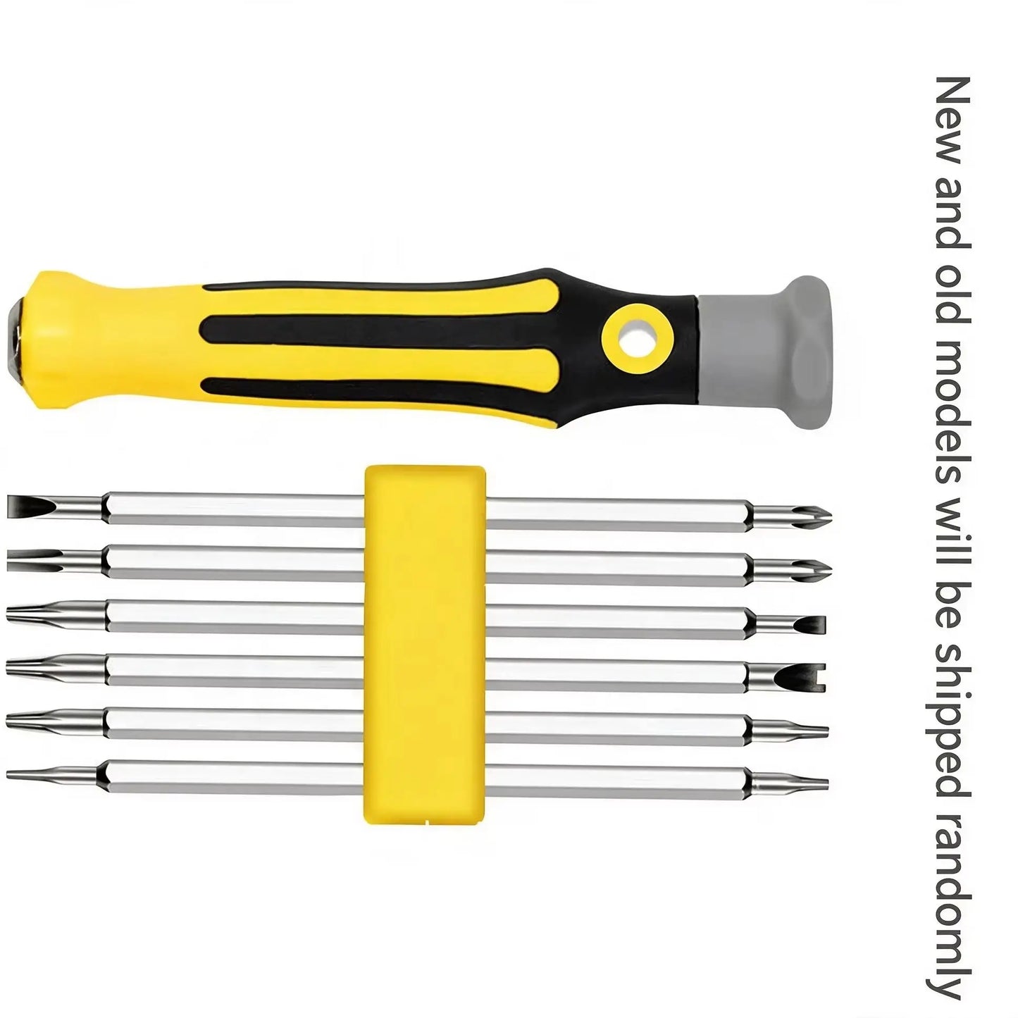 12 In 1 Magnetic Screwdriver Set Cross Flat Shaped Screwdriver Head Multifunctional Precision Handheld Maintenance Tool
