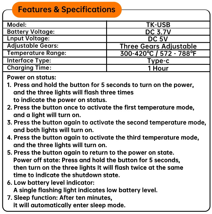 USB soldering iron mini small soldering iron set portable household type-C interface 800mAh battery Adjustable temperature