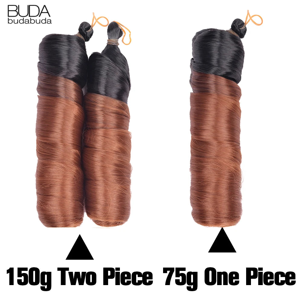 French Curls Braiding Hair Extensions Synthetic Hair Loose Wave Spiral Curl Braids High Temperature Ombre Pre Stretched Hair