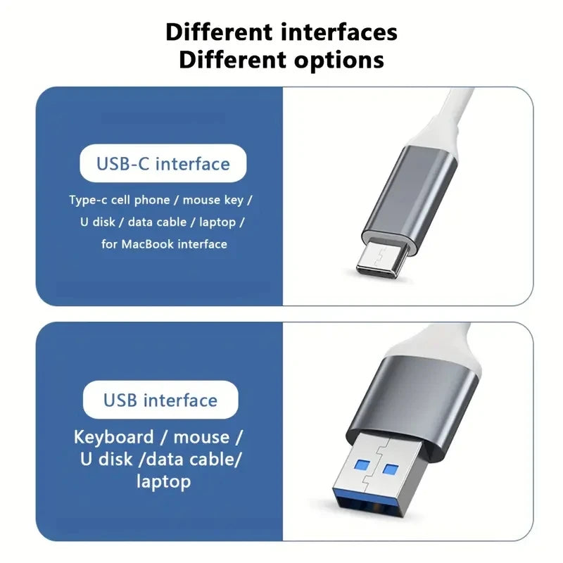 USB HUB Extender 4-Port Splitter Adapter OTG Dockingstation für Handy MacBook Pro 13 15 Air PC Laptop Computer Hub