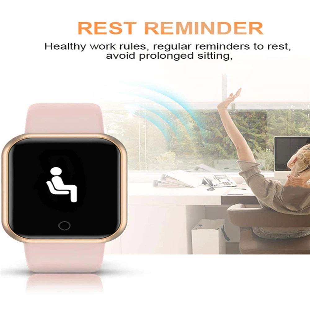 Smartwatch für Damen Herren Armbanduhr Bluetooth Verbundenes Telefon Musik-Player Fitness-Sportarmband Schlafmonitor Digitale Uhren