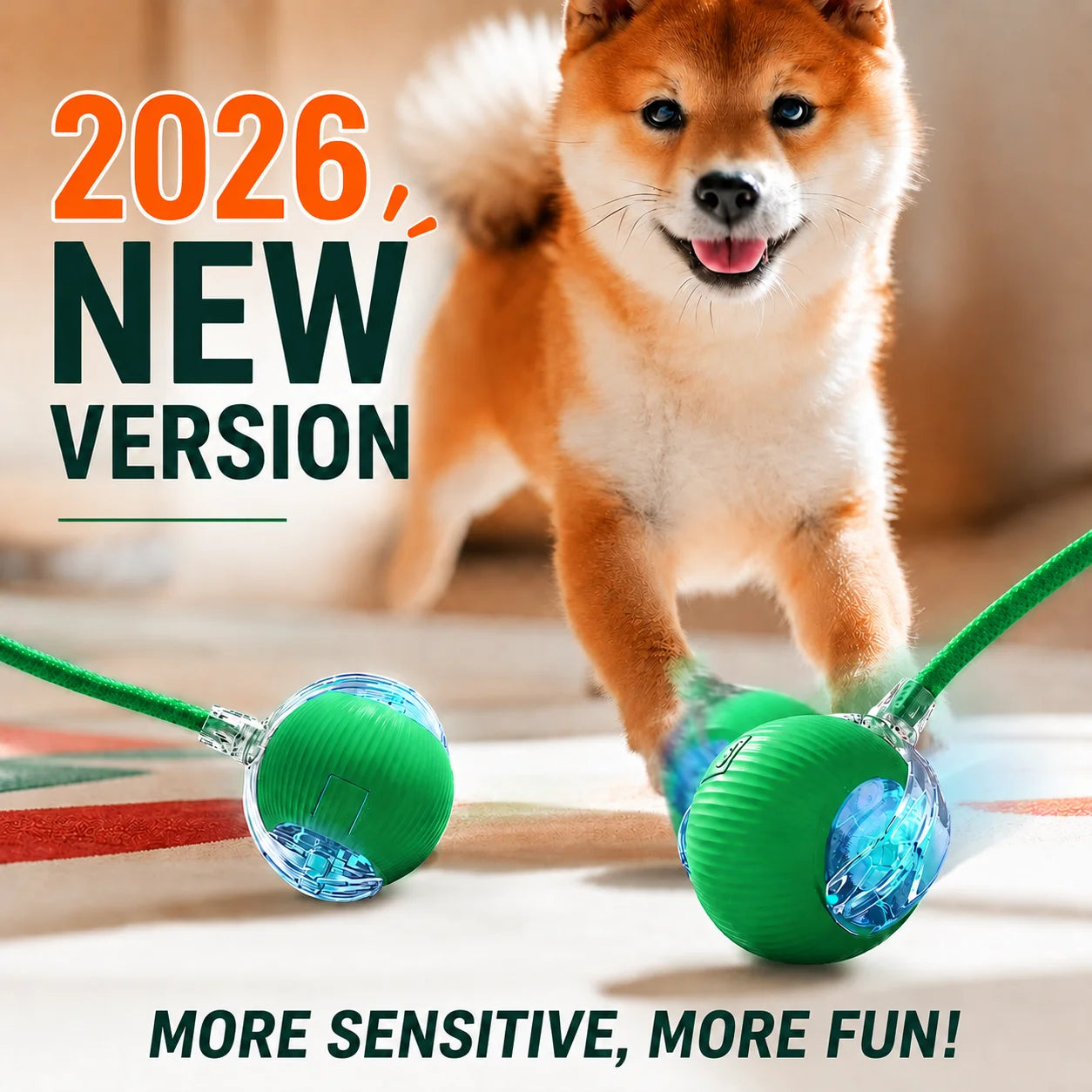New Dog Interactive Ball Toy,Automatic Rolling Dog Ball Rechargeable,Smart Puppy Interactive Toy,Intelligent Balls Toy for Dogs