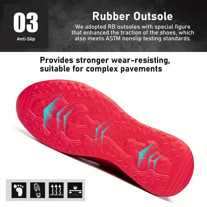 Anti-puncture Safety Shoes With Steel Toe Work Shoes Men Women Lightweight Safety Work Boots Breathable Sport Safety Shoes Unise