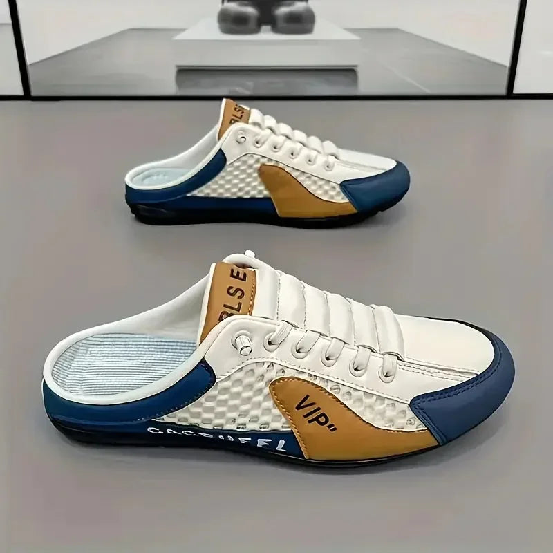 Men's Fashion Soft-soled Half Slippers Summer Men Trendy Bottom Casual Shoes Soft Sole Support Shoes Sneakers Zapatos De Hombre