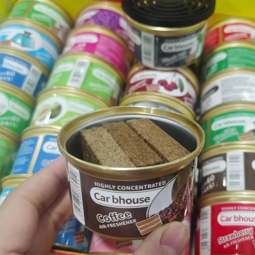 Canned Wood Blocks Auto Supplies Car Air Fresheners Perfume Coffee Flavor Explosion Car Foreign Aromatherapy Deodorant Supplies