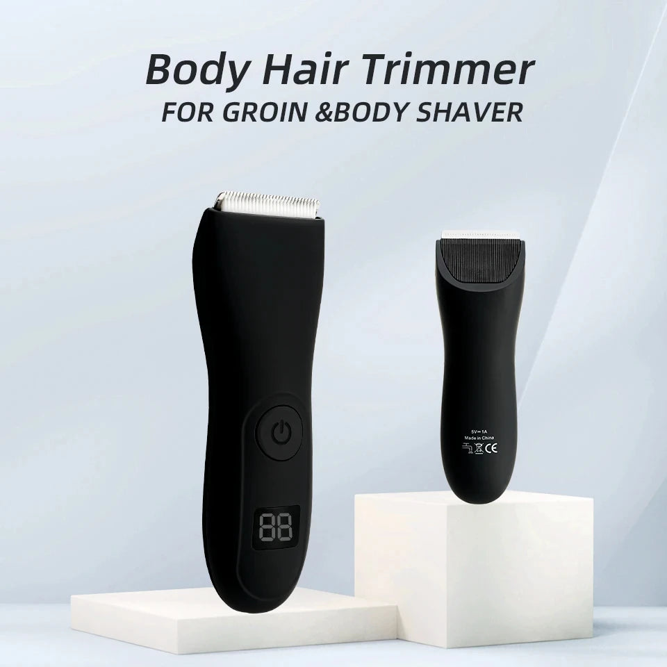 HOMEFISH Mens Body Hair Trimmer for Men Balls Women Lady Shaver Hair Removal Bikini Trimmer Groin & Body Shaver - Shoppiline