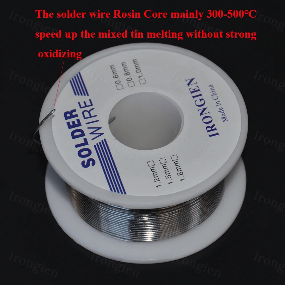 Irongien High Purity Soldering Wire 8g50g/Roll Mixed Tin Rosin Core Dia 0.6-1.5mm Solder Welding Wire For Electrical Soldering