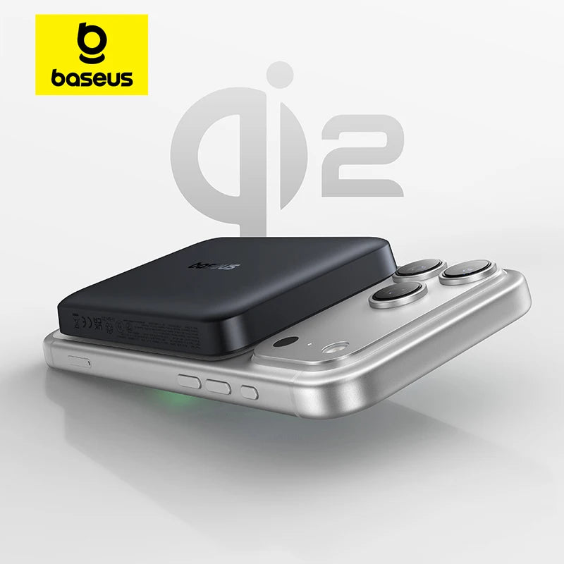 Baseus Qi2 Magnetic Power Bank 10000mah 15W Wireless Charging 22.5W Wired Charge Qi2-Certified for iPhone 16 15 14 13 12 Pro Max - Shoppiline