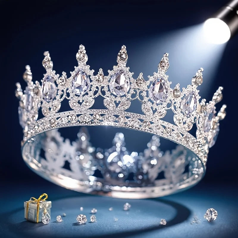 Baroque Crystal Tiaras And Crowns Headband For Women Party Prom Diadem Bridal Wedding Hair Accessories Jewelry Crown Tiara Gift