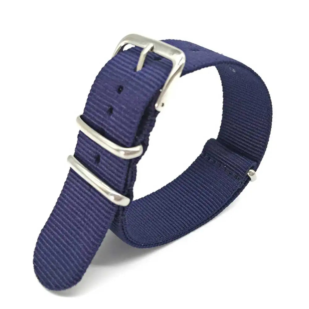 Sport-Nylon-Uhrenarmband für Damen und Herren, Uhrenarmband 18 mm 20 mm 22 mm, Army Sportarmband, Textil-Nylon-Armband, Schnallengürtel