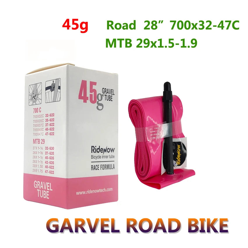 RideNow TPU Bike Inner Tube 700C 700x18 23 25 28 32 35 37 40 47C Road Bicycle Tire MTB Bike Camera 29x1.5 1.75 1.9 pneu aro