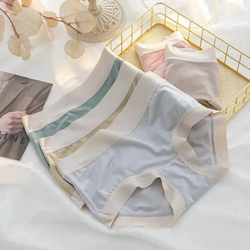 4Pcs/Set Women's Panties Modal Underwear Female Comfortable Seamless Sexy Lingerie Intimates Underpants Briefs Girls Solid M-XL