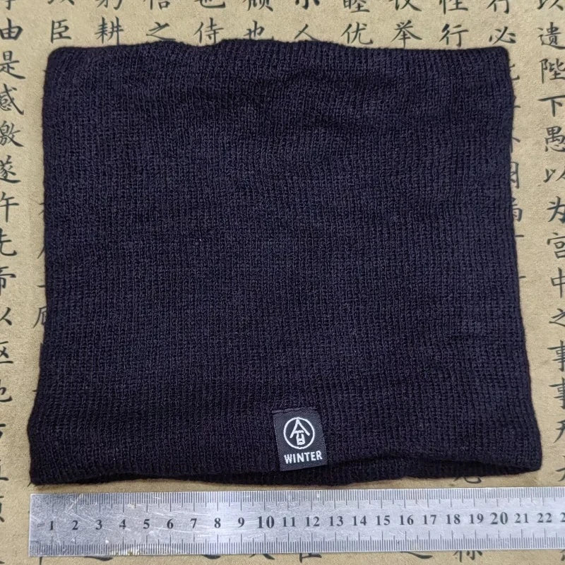 Knitted Neck Warmer Sports Scarf Fashion Soft Women Men Face Cover Winter Skating Running Hiking Scarves Thick Cold-proof Collar