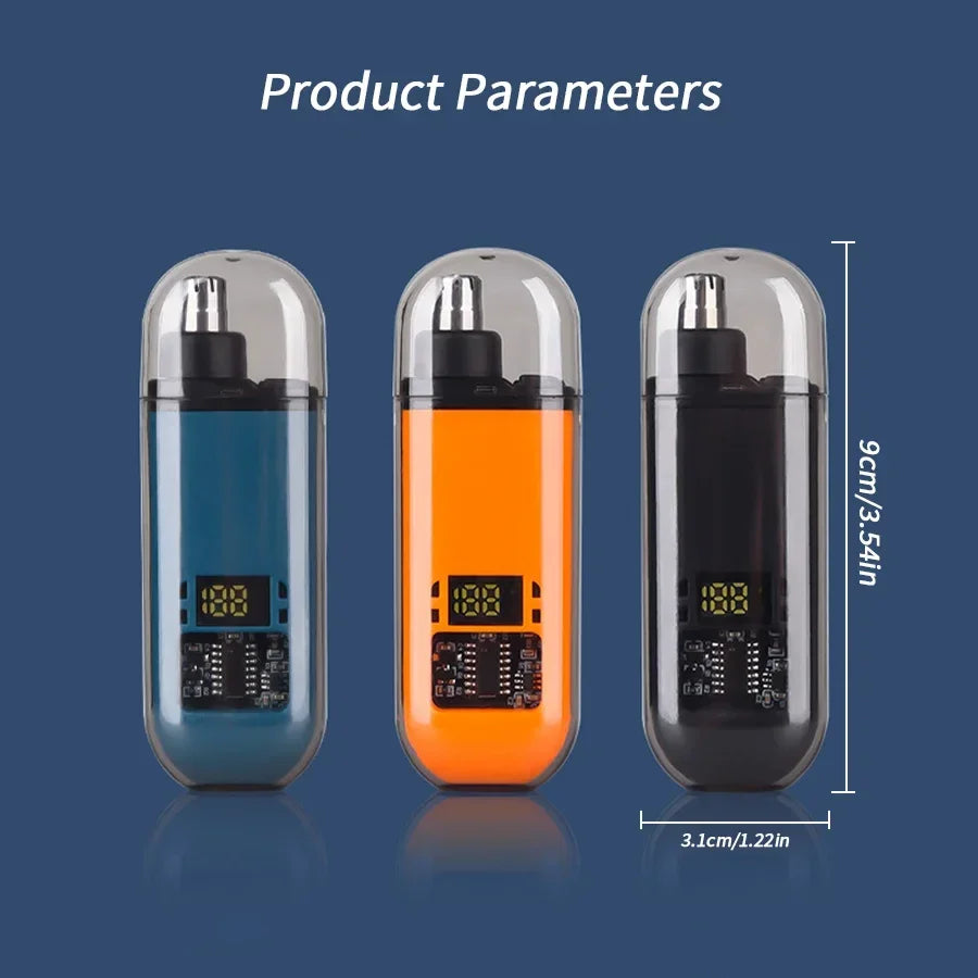 2 In 1 Electric Portable Ear And Nose Hair Trimmer Clipper 2024 Professional Painless Portable Eyebrow For Men